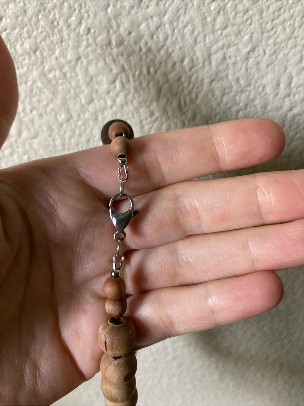 Natural Wooden Bead Necklace - - Picture 5 of 8
